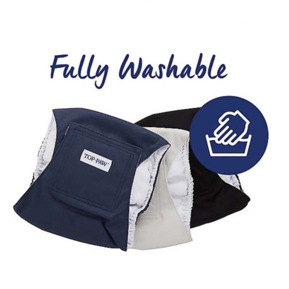 NWT 2 Top Paw Washable Male Wrap Cover-Ups and 28 Disposable Wraps Size Medium - Picture 4 of 16